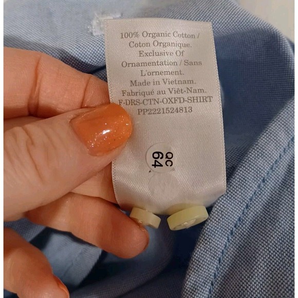 NWT Everlane Oxford Shirt Dress Blue Belted Organic Cotton Oversized Preppy S - Picture 12 of 12